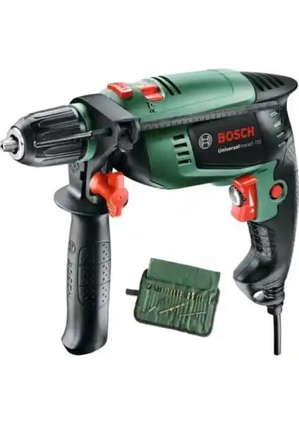 Bosch UniversalImpact 700 Darbeli Matkap 19 Parça Seti Güçlü ve Çok Yönlü Kullanım İmkanıyla