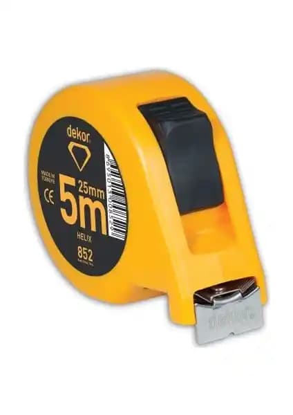Dekor Şerit Metre Helix 5 M x 25 Mm - Dayanıklı ve Çok Yönlü Ölçüm Aracı
