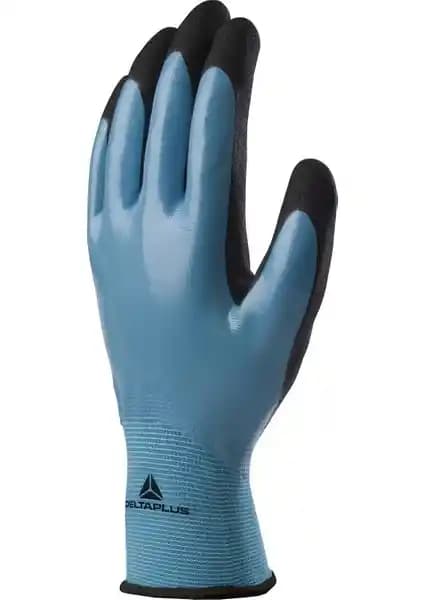 Delta Plus Wet & Dry VV636BL Su Geçirmez Nitril Eldivenleri Endüstriyel ve Güvenlik Kullanımı için