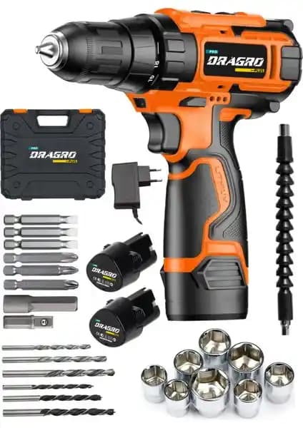 Dragro Germany 58V 8Ah Metal Şanzumanlı Çift Akülü Vidalama Matkap İncelemesi