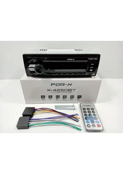 For-x X-4250BT 4X60W Bluetooth Oto Teyp: Güçlü ve Çok Fonksiyonlu Ses Sistemi