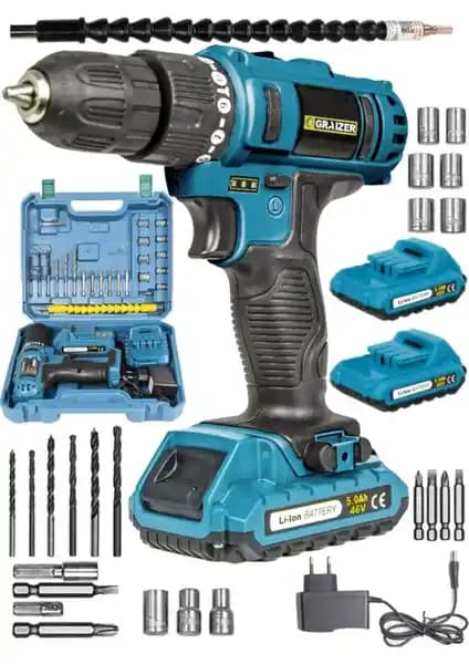 Graizer 46 V Darbeli Vidalama Matkap Seti İncelemesi ve Teknik Özellikler