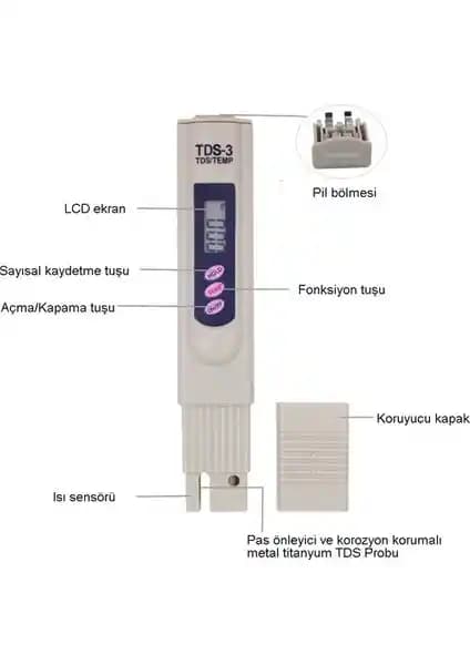 Hubstein TDS-3 Su Ölçüm Cihazı ile Su Kalitesini Güvenilir ve Hassas Şekilde Değerlendirme
