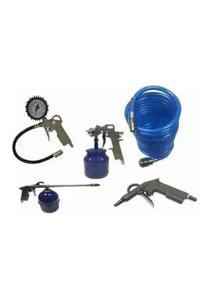 Hyundai 5 Parça Hava Kompresörü Aksesuar Seti: Çok Yönlü ve Dayanıklı Kullanım İmkanı