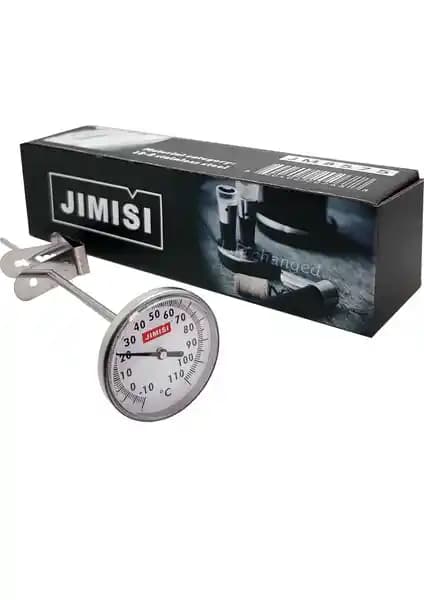 Jimisi Manuel İbreli Süt ve Sıvı Termometre Ölçer: Hassas ve Güvenilir Mutfak Sıcaklık Takibi