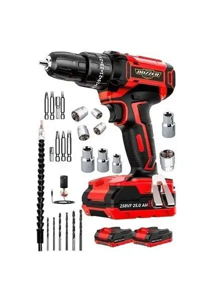 Lieber Alman Hard-X 256 Vf 20 Ah Çelik Şanzuman Bakır Sargılı Profesyonel Matkap