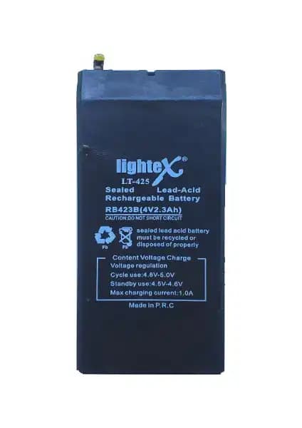 Lightex Lt-425 4V 2.3Ah Bakımsız Işıldak Akü Güç ve Güvenilirlik Sunar