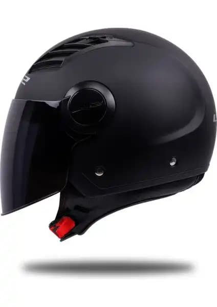 LS2 Airflow Siyah Kask Güvenlik ve Konfor Sunan Modern Tasarım