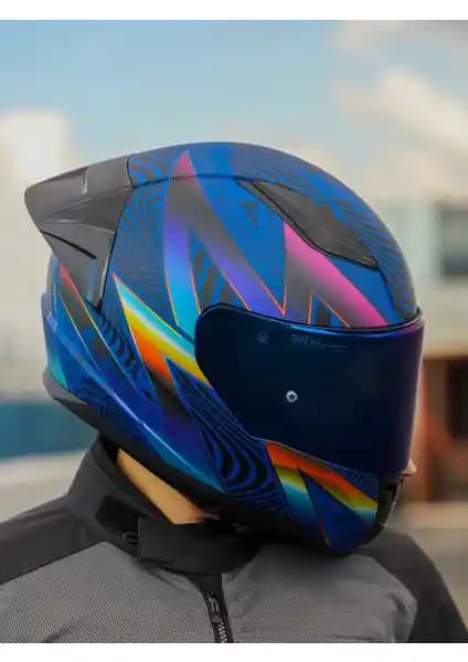 LS2 Rapıd 2 Race Optık Mat Mavi-Mor Kask Güvenlik ve Konfor Birlikteliği