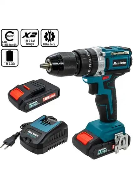 Max Extra MXP2944D Kablosuz Darbeli Matkap ile Güç ve Dayanıklılık Artırıcı Çalışmalar