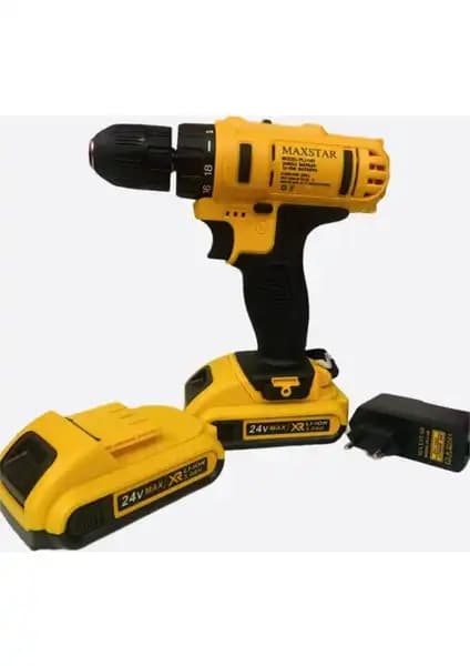 Maxstar 24V 5AH Li-ion Çift Akülü Darbesiz Şarjlı Matkap Özellikleri ve Kullanım Kılavuzu