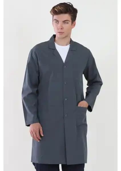 Moda Canel İş Önlüğü Koyu Gri: Şık ve Fonksiyonel Profesyonel İş Giyim Seçeneği