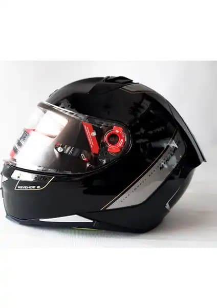 MT Kask MT Revenge 2 Solid A11 Şeffaf Vizörlü Güvenlik ve Konfor Sunan Modern Tasarım