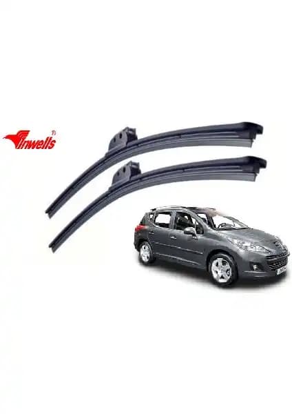 Peugeot 207 İçin Uygun Inwells Muz Tipi Silecek Takımı 2007-2012 Modellerle Uyumlu