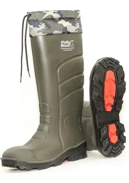 Polly Boot Galaxy Vega S4 Haki Renk Çelik Burunlu Doğa ve Güvenlik Botu