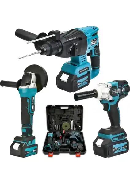 Prohummer PH-SM023 Akülü 58VF Ultra 3’lü Set: Çok Fonksiyonlu Güç Kaynağı ve Profesyonel Kullanım