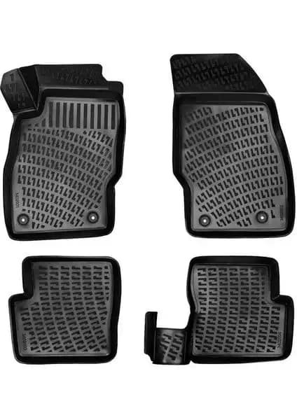 Rizline Opel Corsa D 2006-2014 için 3D Havuzlu Siyah Paspaslar Kalite ve Güvenle Kullanım