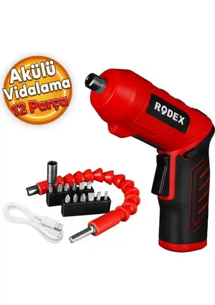 Rodex RDX3085 Akülü Vidalama Seti: Güçlü ve Kullanımı Kolay Profesyonel Çözüm