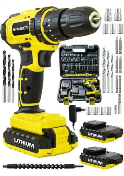 Snaiker 12V 1.2Ah Gtx Darbeli Çift Metal Şanzumanlı Elektrikli Vidalama Matkap Özellikleri