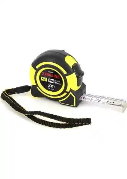 Starline 3G56W Şerit Metre 3 Metre Uzunluk ve Hafif Tasarımıyla Kullanışlılık Sunar