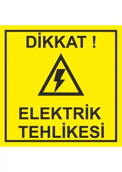 Sticker Masters Elektrik Tehlikesi Uyarı Levhası Güvenlik ve Dayanıklılık Özellikleri