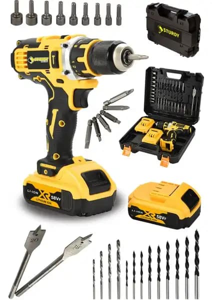 Sturdy Japon Techn 2022 Seri 58 vf Şarjlı Vidalama ve Matkap Seti Detaylı İnceleme