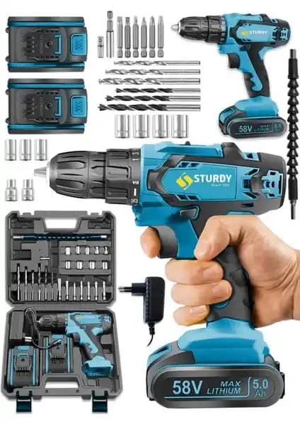 Sturdy Japon Teknolojisi 92FV8AH Y-Q-K Serisi Metal Şarjlı Matkap Performans ve Çok Yönlülük