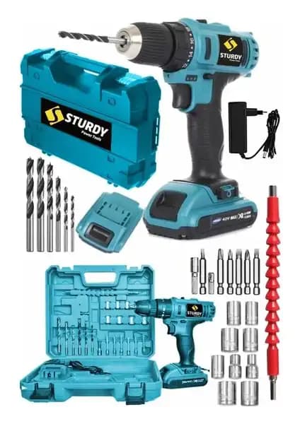 Sturdy Power Tools 92VF Volt 5.0 Amper Çift Akülü Şarjlı Vidalama Matkap Özellikleri ve Kullanım Alanları