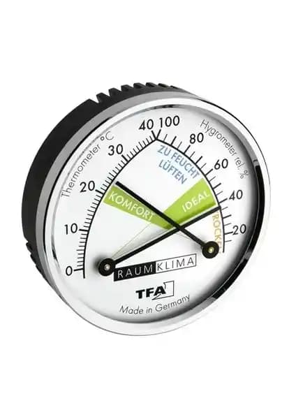 TFA Analog Termometre ve Higrometre 3: Şık ve Hassas Mekanik Ölçüm Cihazı