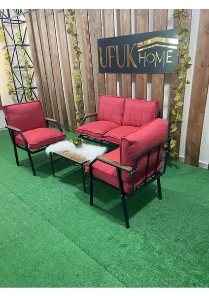 Ufuk Home Linda 211 Sehpalı Bahçe Takımı: Modern ve Dayanıklı Dış Mekan Mobilyası