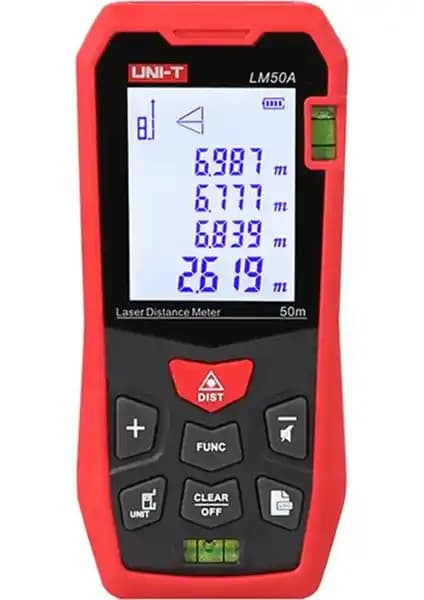 Uni-T LM50A Lazer Mesafe Ölçer: Hassas ve Çok Yönlü Ölçüm Cihazı İncelemesi