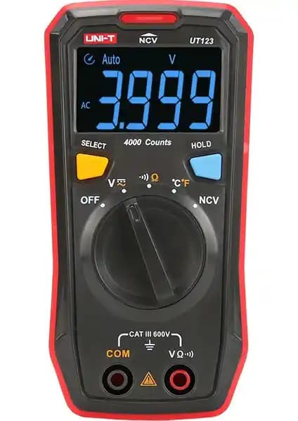 Uni-T UT-123 Çok Yönlü Multimetre: Ev ve Hafif Endüstriyel Kullanım İçin Güvenilir Ölçüm Aracı