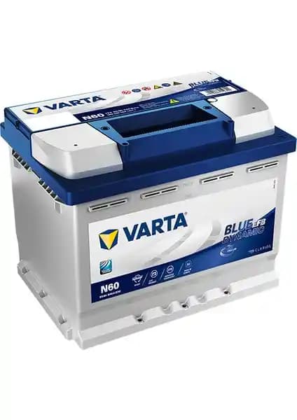 Varta N60 12V 60 Ah 640A EFB Start-Stop Blue Dynamic Akü: Güç ve Dayanıklılık Sunan Modern Araç Aküsü