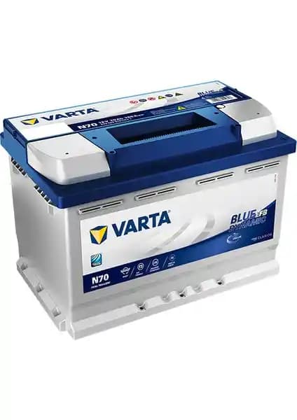Varta N70 12V 70 Ah 760A EFB Start-Stop Akü: Dayanıklı ve Güçlü Otomotiv Bataryası