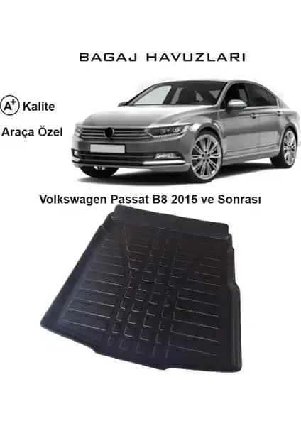 Volkswagen Passat B8 ve Sonrası Modelleri İçin Dayanıklı ve Estetik 3D Bagaj Havuzu