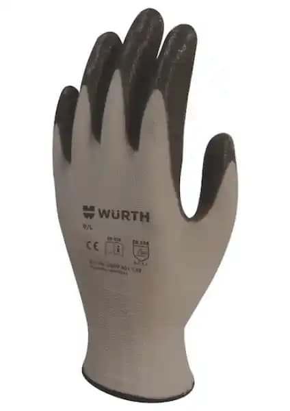 Würth Mekanikçi Siyah İş Güvenliği Eldiveni 9: Dayanıklı ve Ergonomik Koruyucu Eldiven