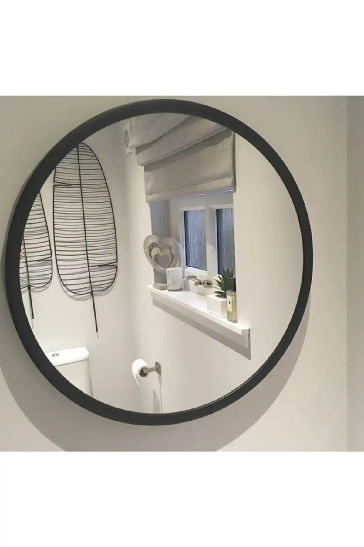 Keskin Ant Bıçak Modern Dekoratif Yuvarlak Duvar Aynası – Şık ve Fonksiyonel Tasarım