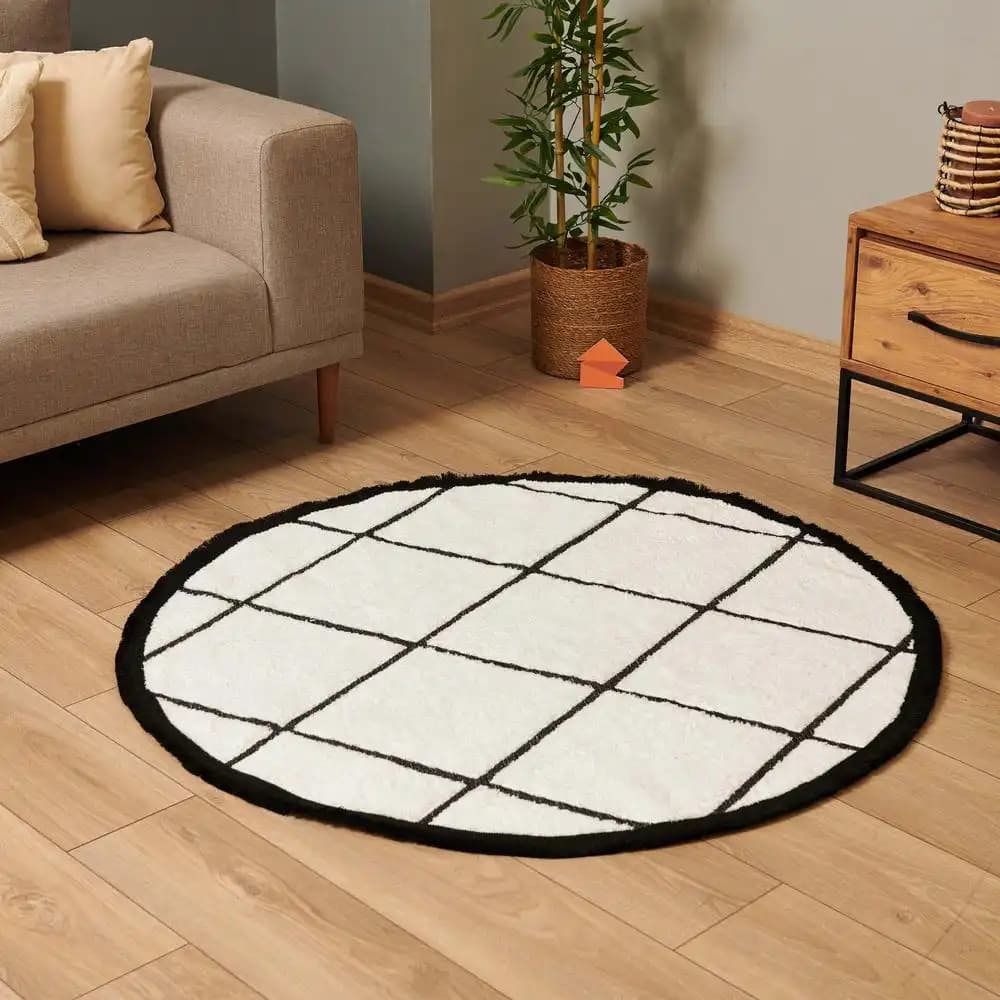 120x120 Yuvarlak Halı Seçenekleri ve Dekorasyonda Kullanım İpuçları