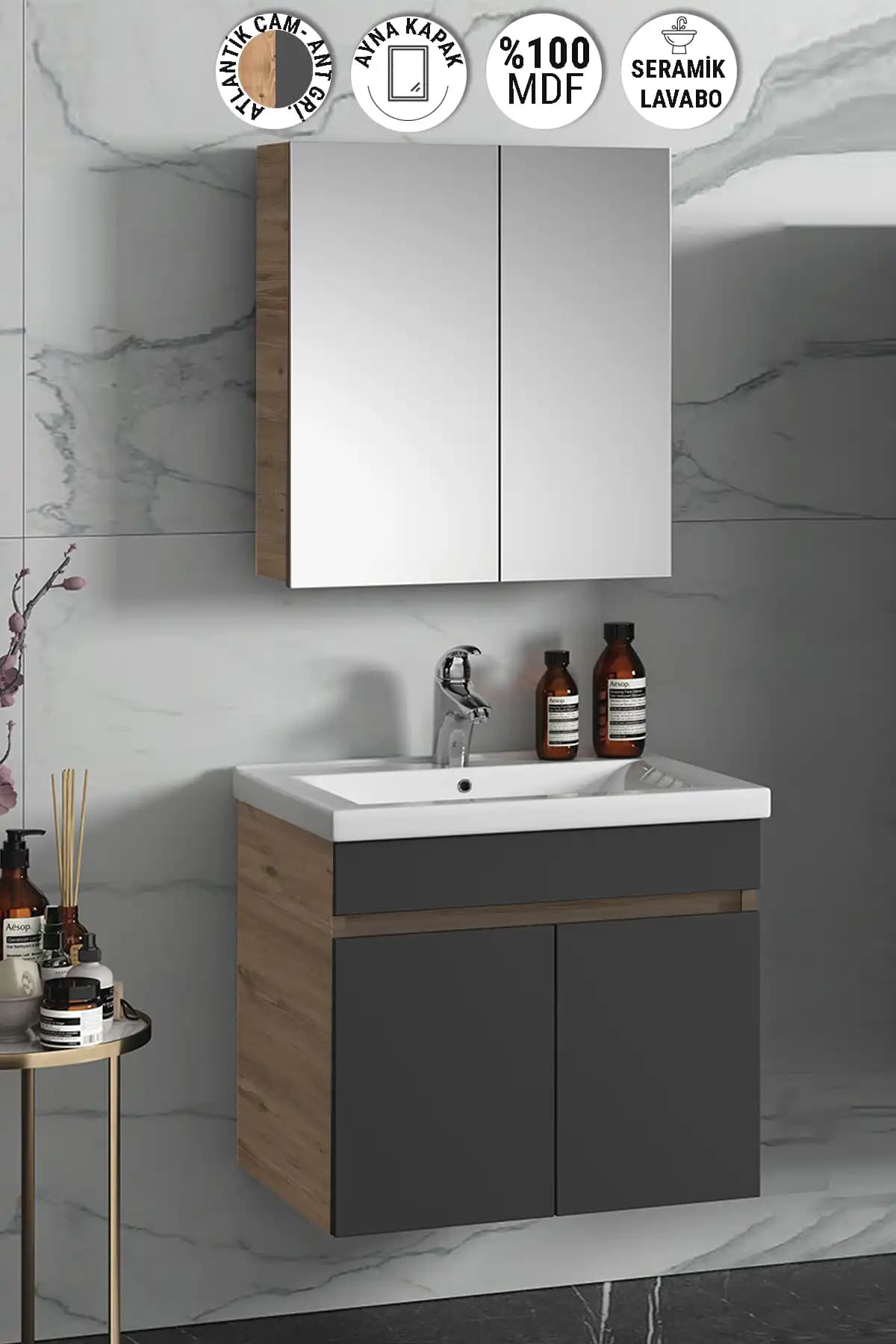 55 cm Genişliğinde Modern ve Fonksiyonel Banyo Dolabı Takımları Rehberi
