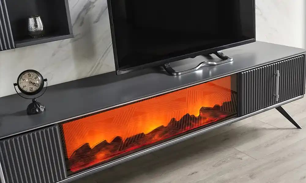 Alevli TV Ünitesi Dekorasyonunda Modern ve Şık Çözüm Alternatifleri