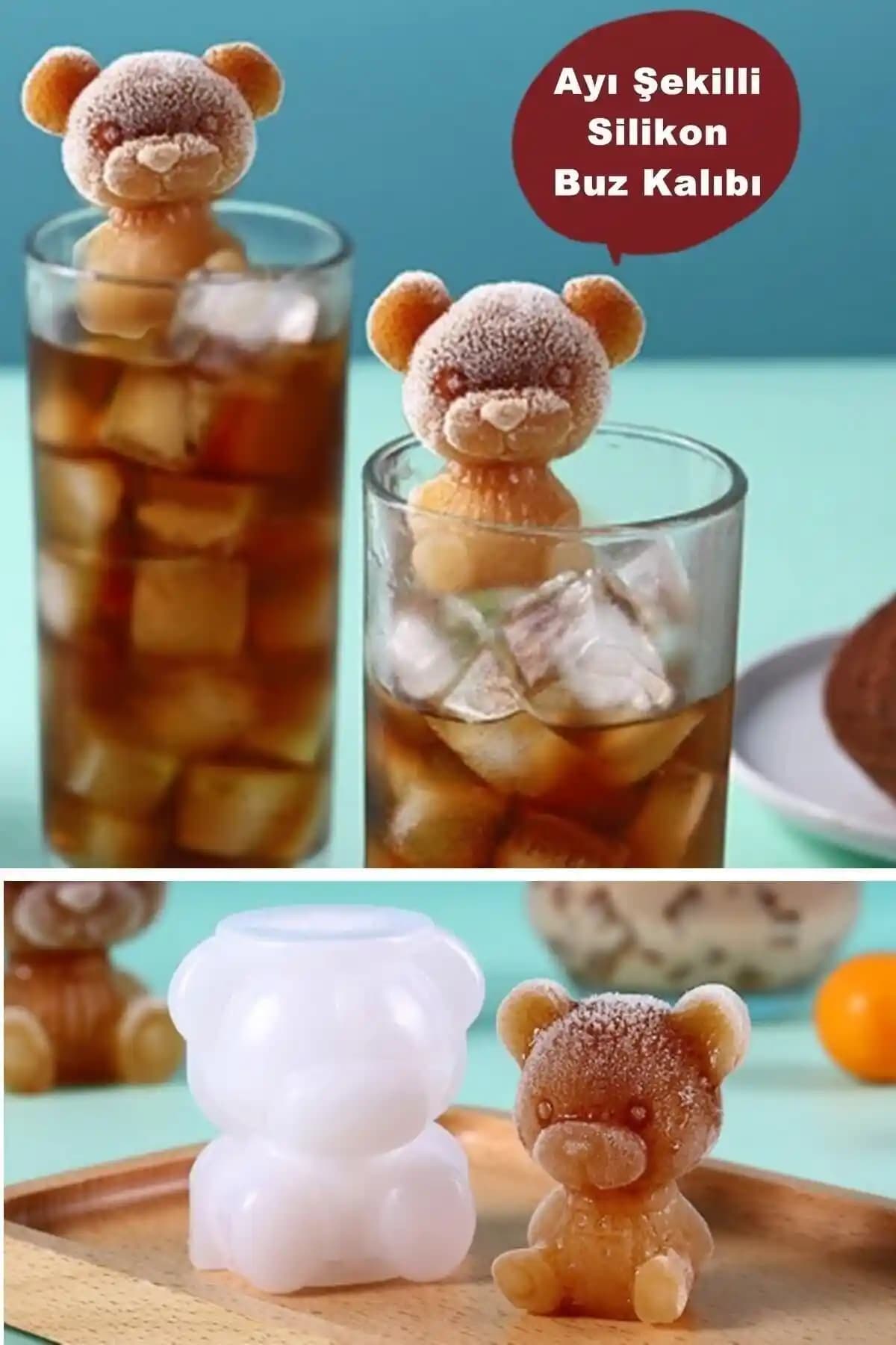 Ayıcıklı buz kalıbı ile ev ve parti dekorasyonunda yaratıcı ve eğlenceli detaylar