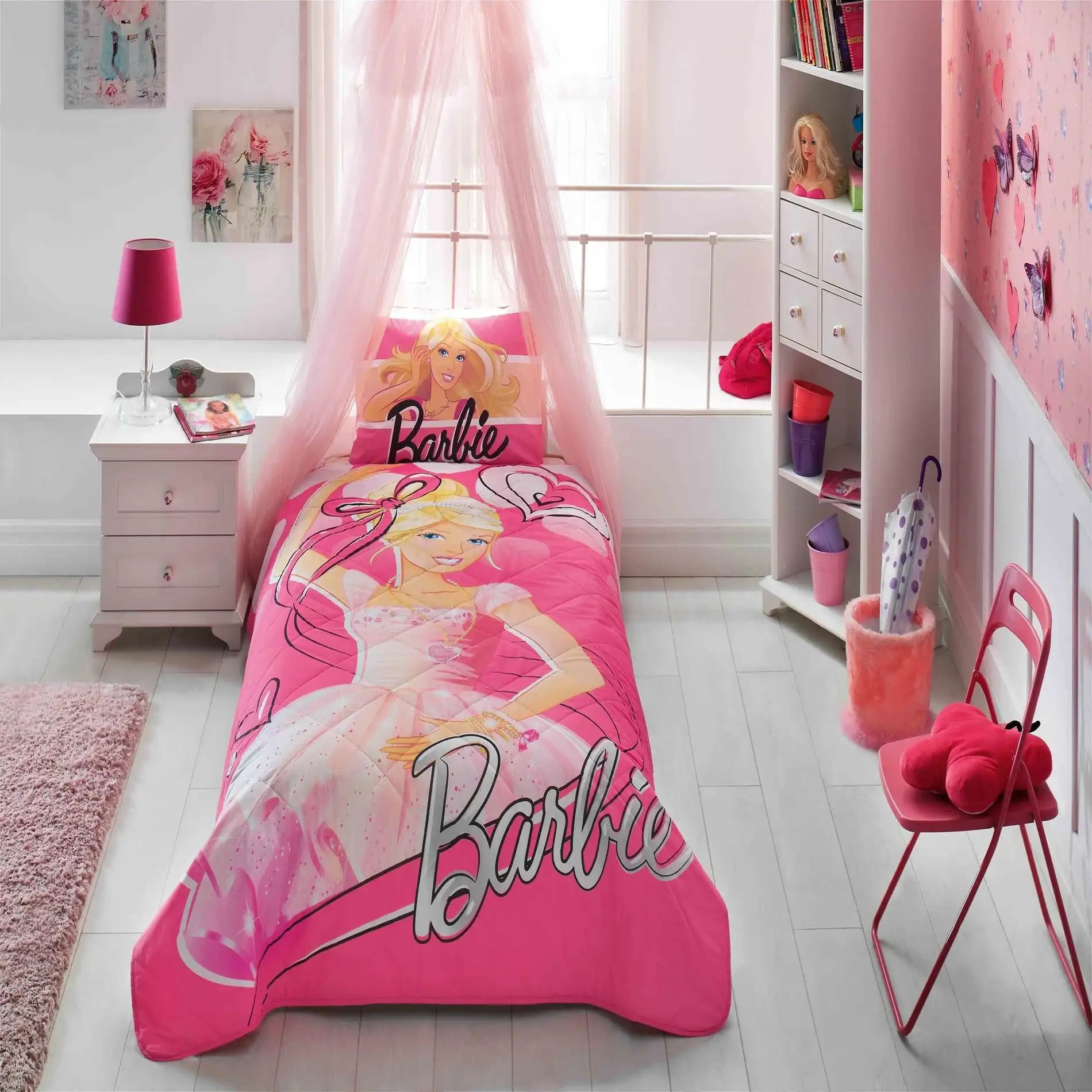Barbie temalı çocuk odası dekorasyonu: modern ve güvenli tasarım ipuçları