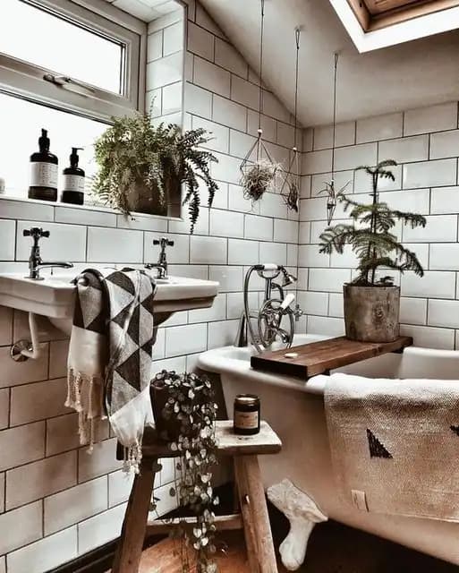 Bohem Tarzda Banyo Dekorasyonu: Doğal ve Etnik Unsurlarla Özgün Bir Mekan Yaratın