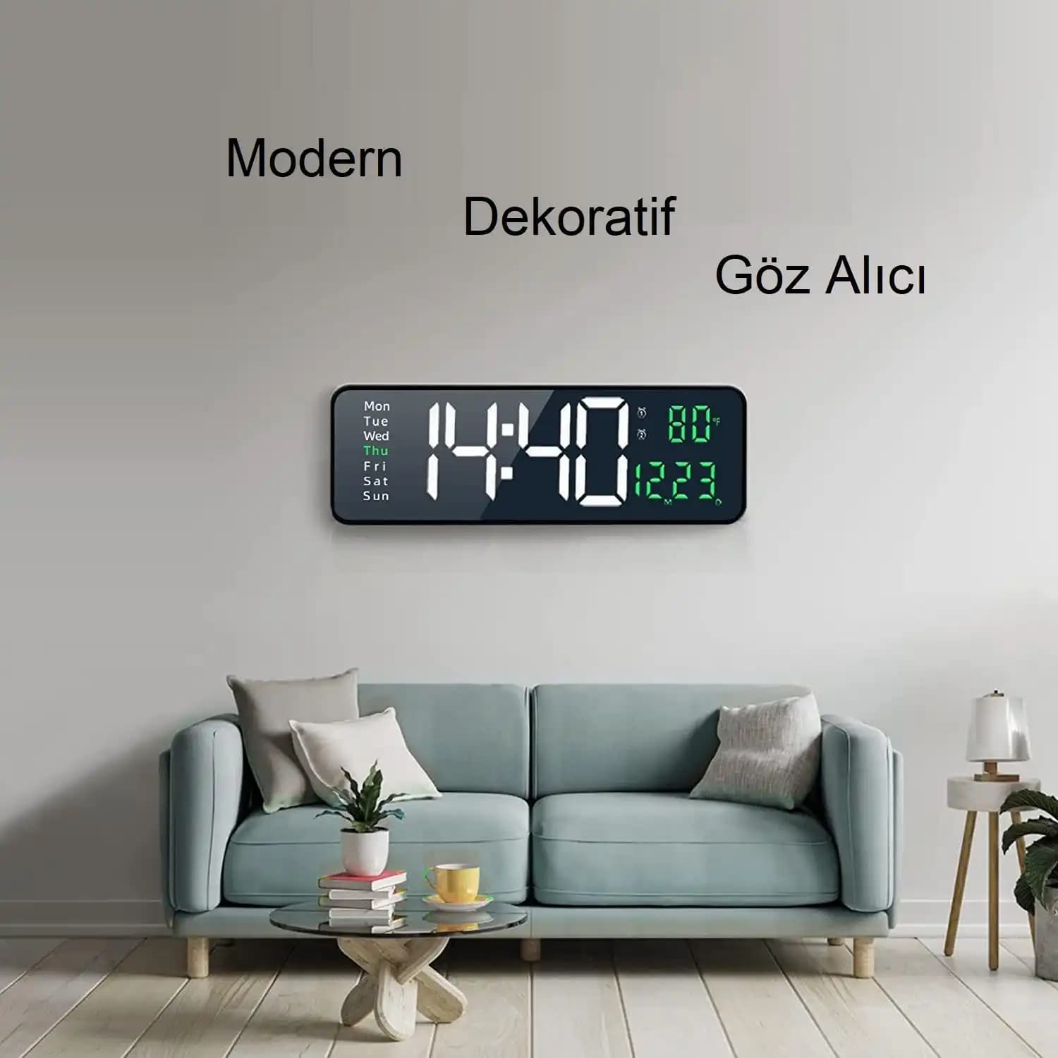 Dijital Duvar Saatleri ile Modern Dekorasyonun Şıklık ve Fonksiyonellik Simgesi