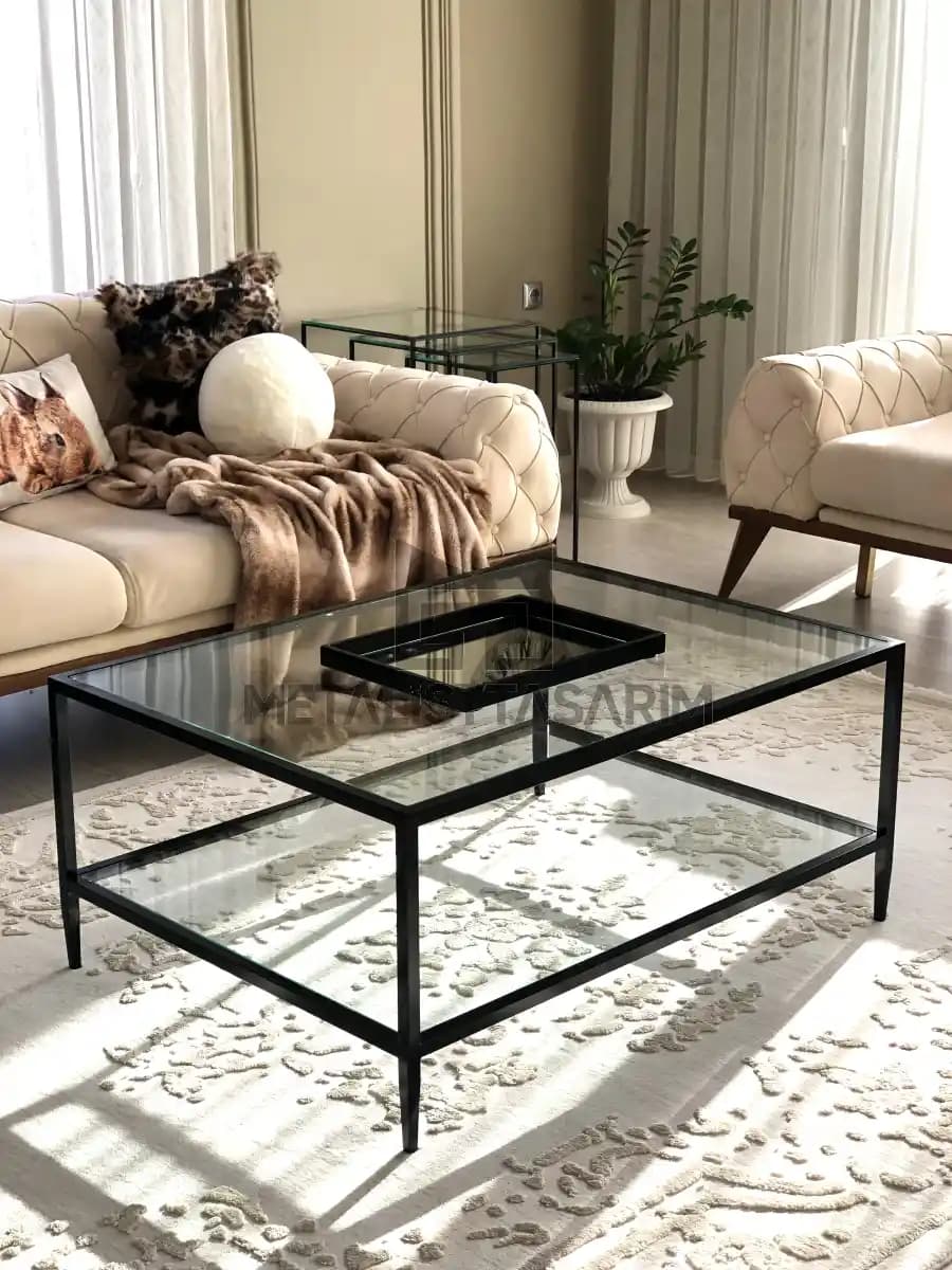 Dikdörtgen Cam Orta Sehpa Modelleri ve Modern Dekorasyon İçin Seçim Rehberi