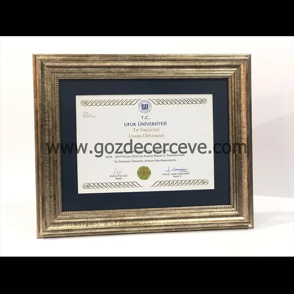 Diploma Çerçevesi Dekorasyonda Şık ve İşlevsel Bir Detay Olarak Kullanımı