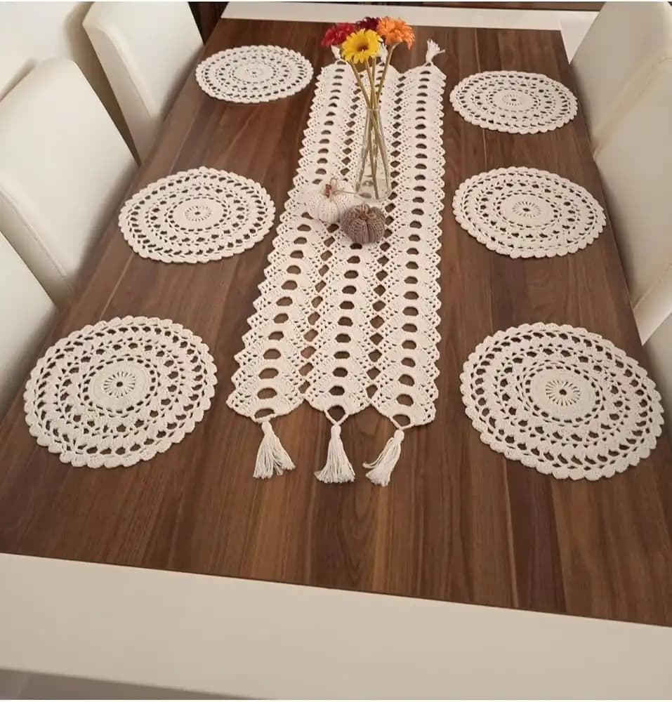 El Örgüsü Masa Örtüsü Modelleri ile Evinize Şıklık ve Sıcaklık Katın