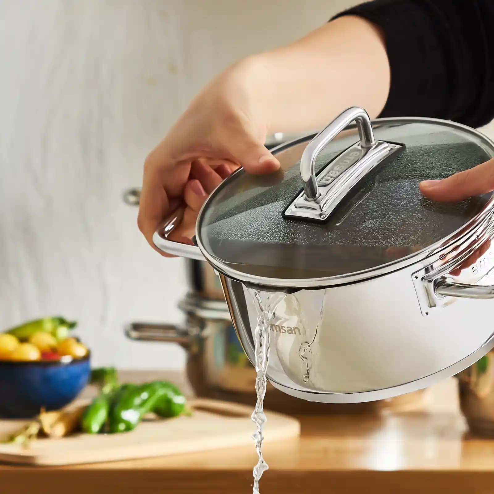 Emsan Chester 8 Parça Çelik Tencere Seti ile Mutfakta Estetik ve Dayanıklılık