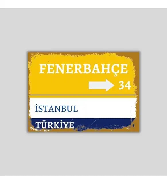 Fenerbahçe Tabelası ve Renklerinin Dekorasyondaki Etkisi: Spor Tutkusunu Yansıtan Tasarımlar