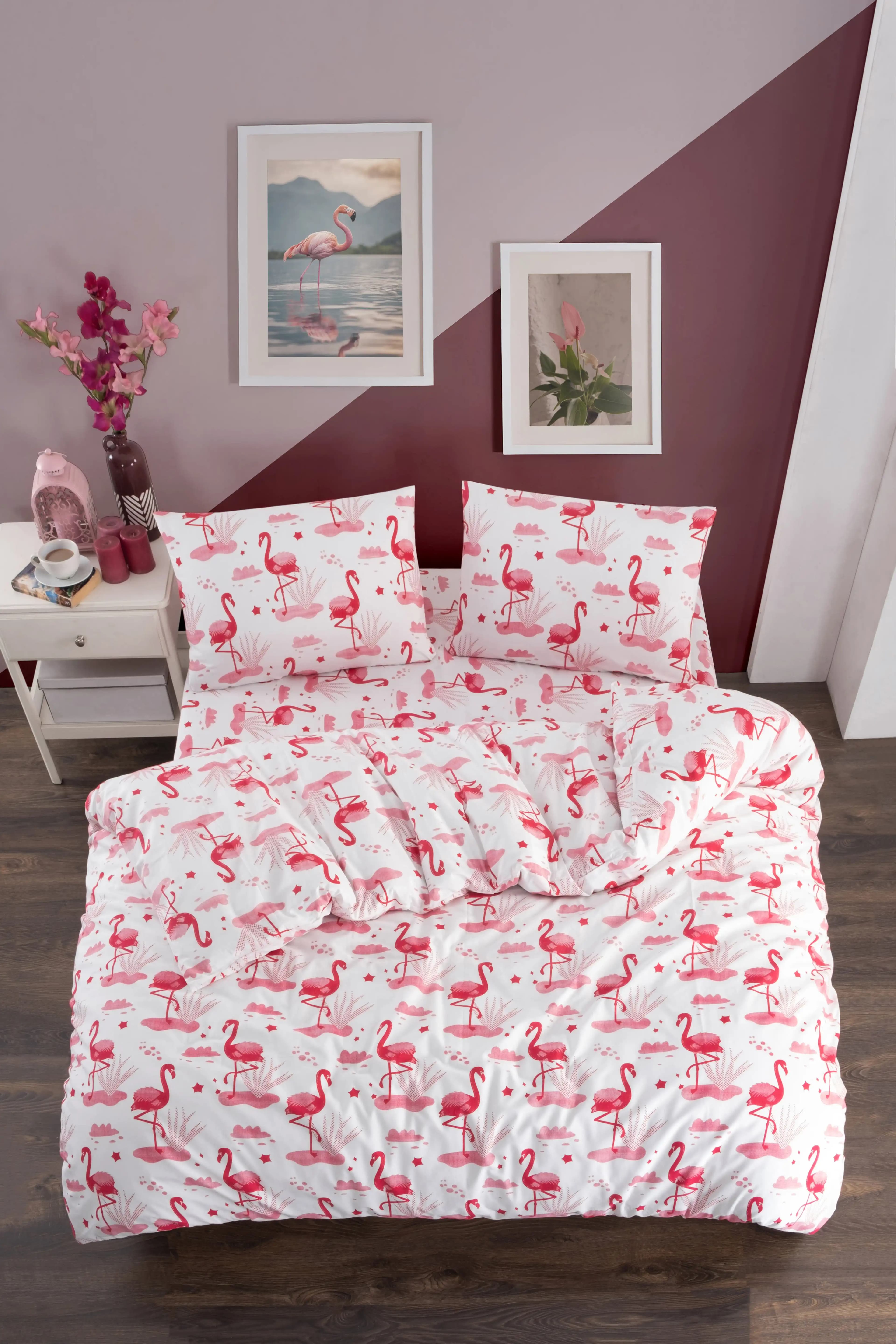 Flamingo Temalı Nevresim Takımı ile Modern ve Canlı Dekorasyon Çözümleri